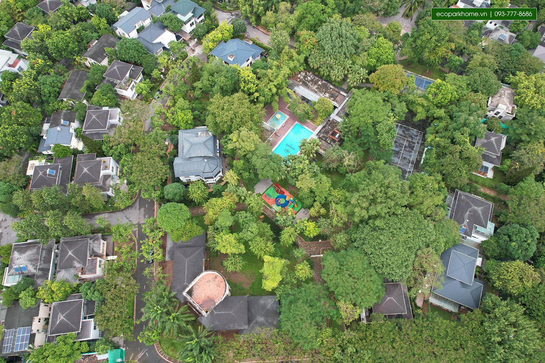 Hình ảnh công viên trung tâm, Clubhouse lõi Vườn Mai Ecopark
